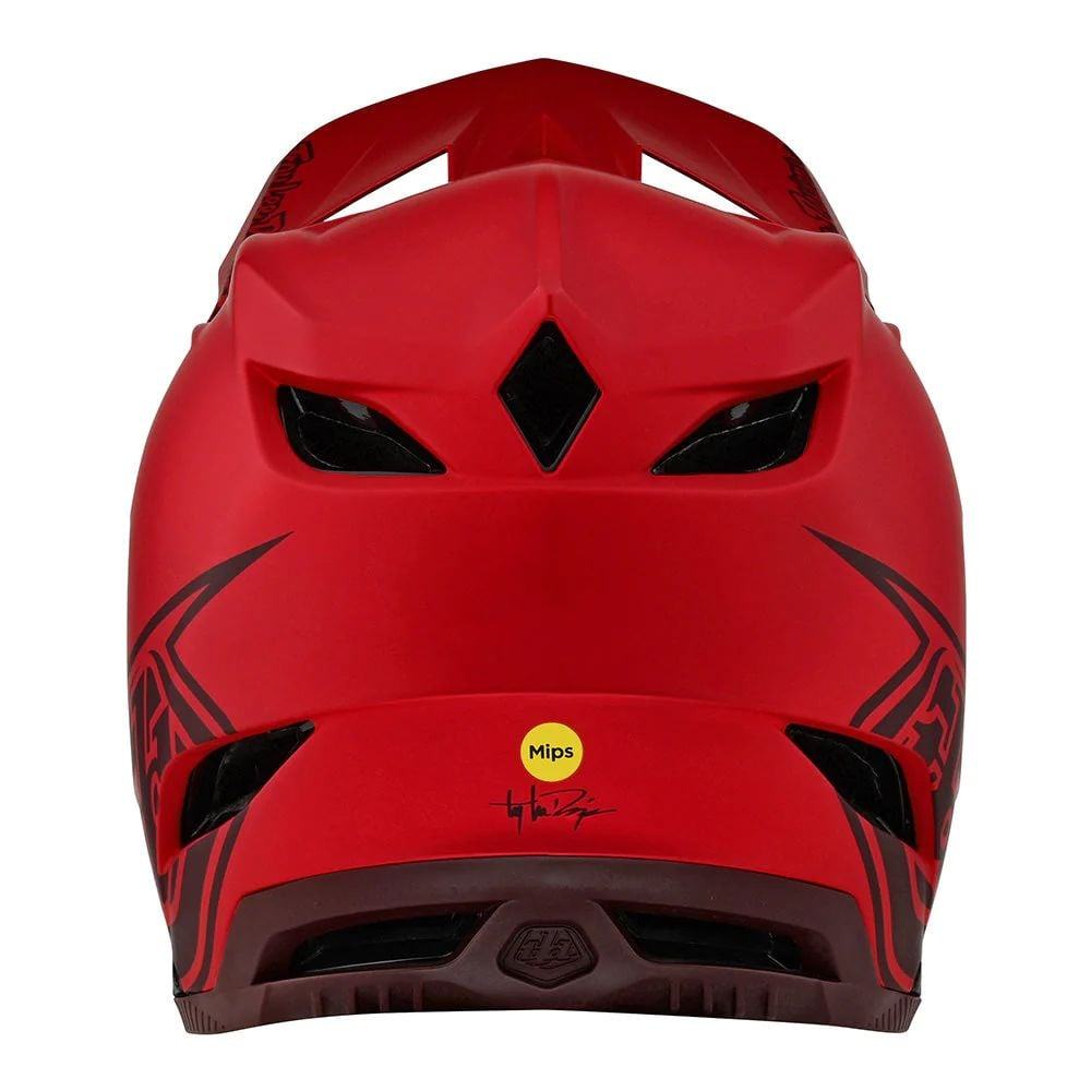 Troy Lee Designs D4 Composite Helmet W/Mips - Liquid-Life #Wähle Deine Farbe_Stealth Red