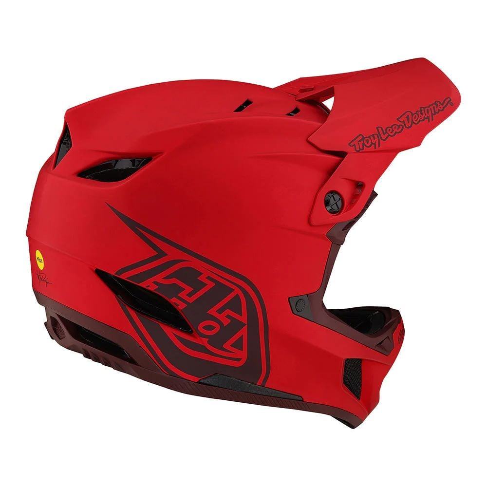 Troy Lee Designs D4 Composite Helmet W/Mips - Liquid-Life #Wähle Deine Farbe_Stealth Red