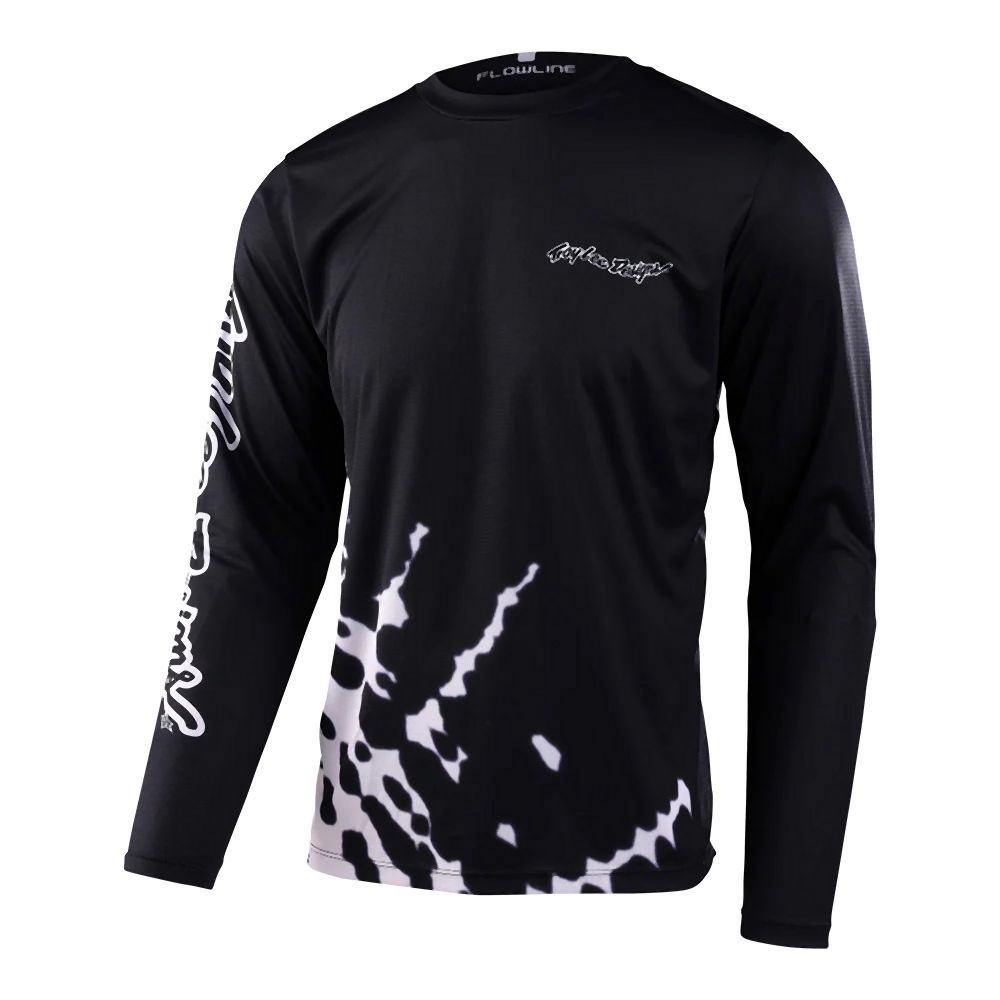 Troy Lee Designs Flowline LS Jersey Big Spin - Liquid-Life #Wähle Deine Farbe_Black