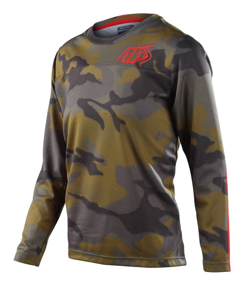 Troy Lee Designs Flowline LS Jersey Youth Spray - Liquid-Life #Wähle Deine Farbe_Camo army