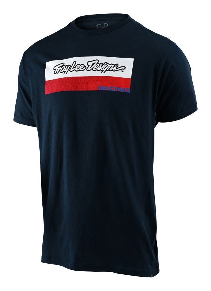 Troy Lee Designs Racing Block Fade Tee - Liquid-Life #Wähle Deine Farbe_Navy