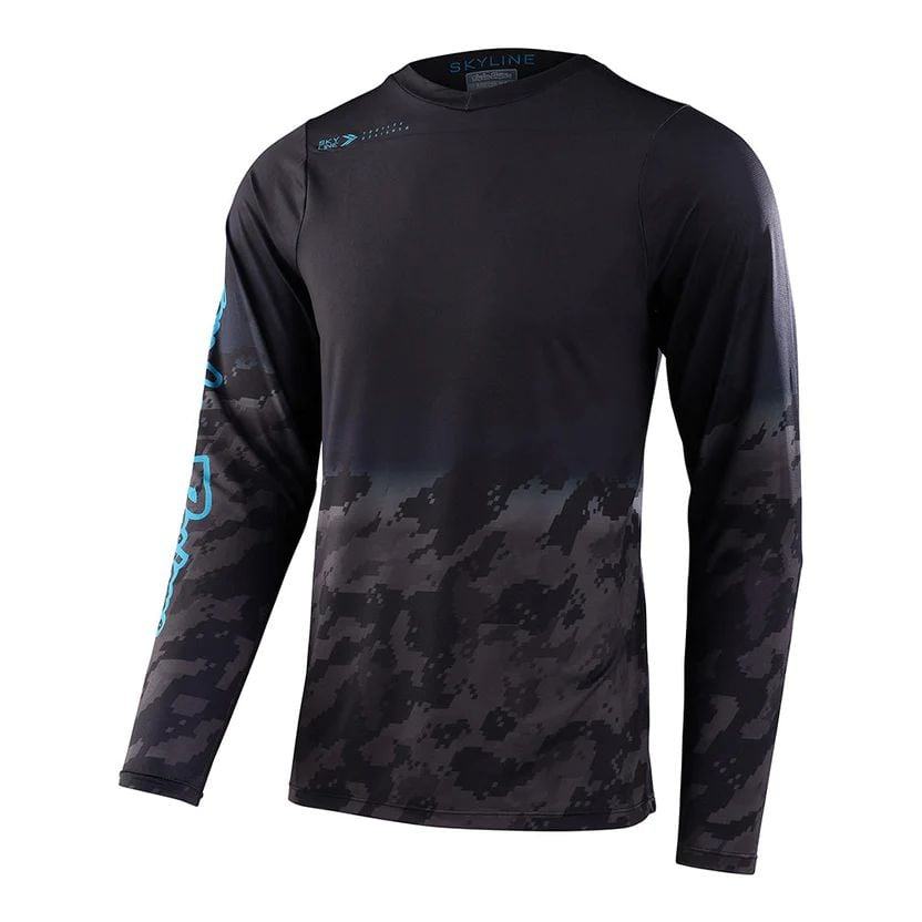 Troy Lee Designs Skyline LS Jersey Fader - Liquid-Life #Wähle Deine Farbe_Digi Black