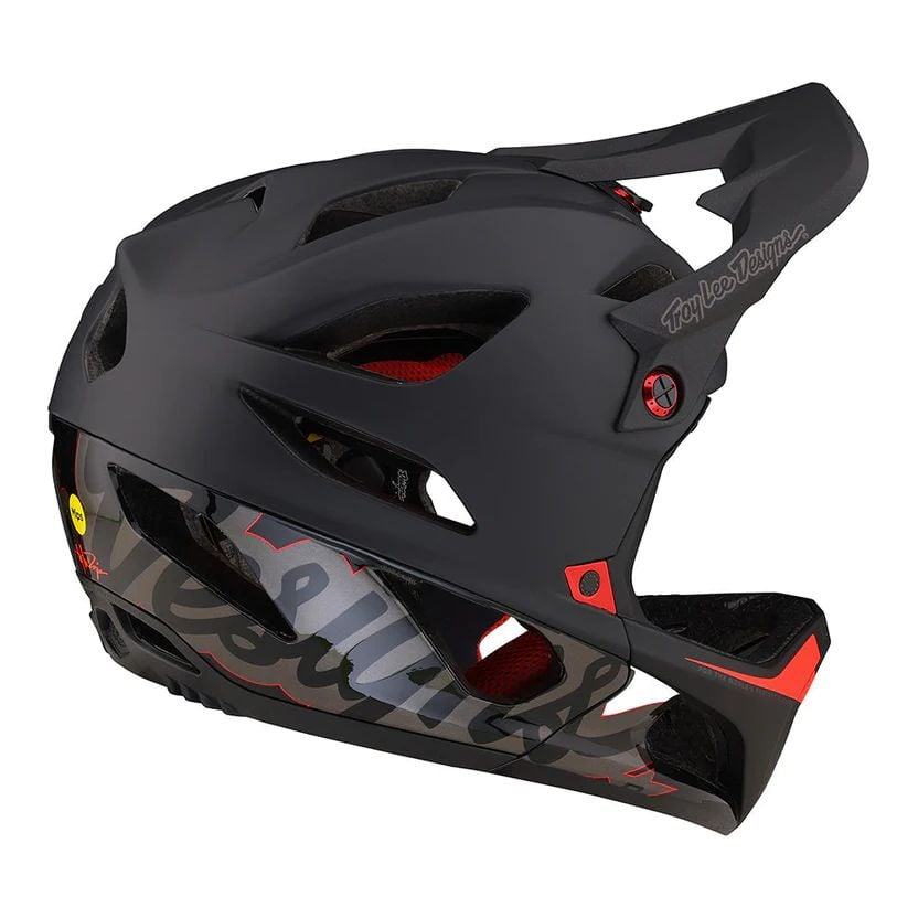 Troy Lee Designs Stage Helmet W/Mips - Liquid-Life #Wähle Deine Farbe_Signature Black