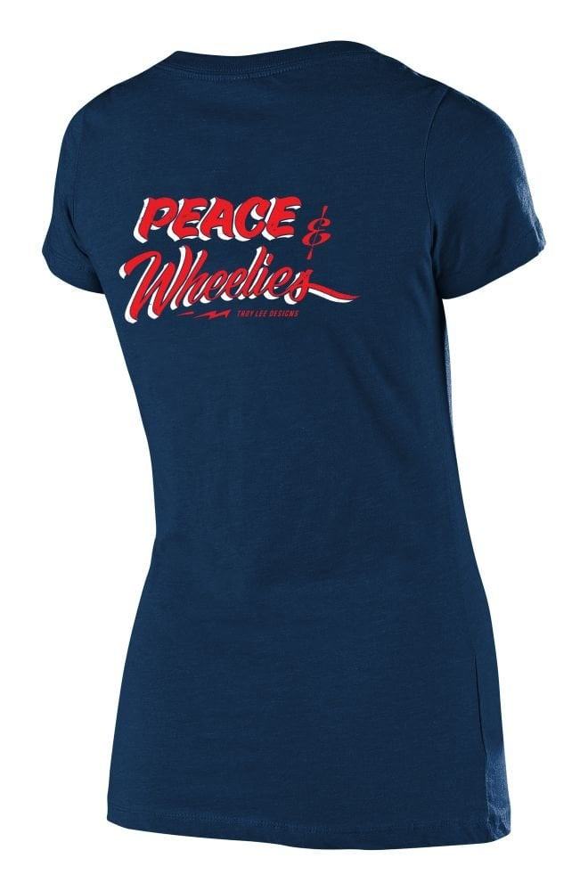 Troy Lee Designs Women Peace & Wheelies Tee - Liquid-Life