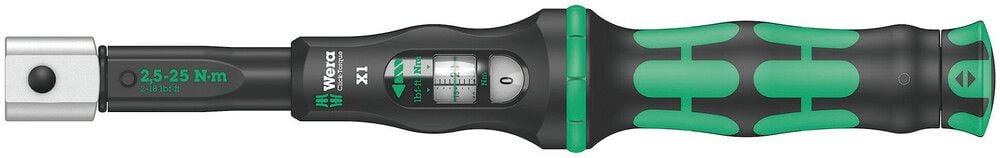 Wera Click-Torque X 1 Drehmomentschlüssel für Einsteckwerkzeuge, 2,5-25 Nm, 9x12 x 2,5-25 Nm - Liquid-Life