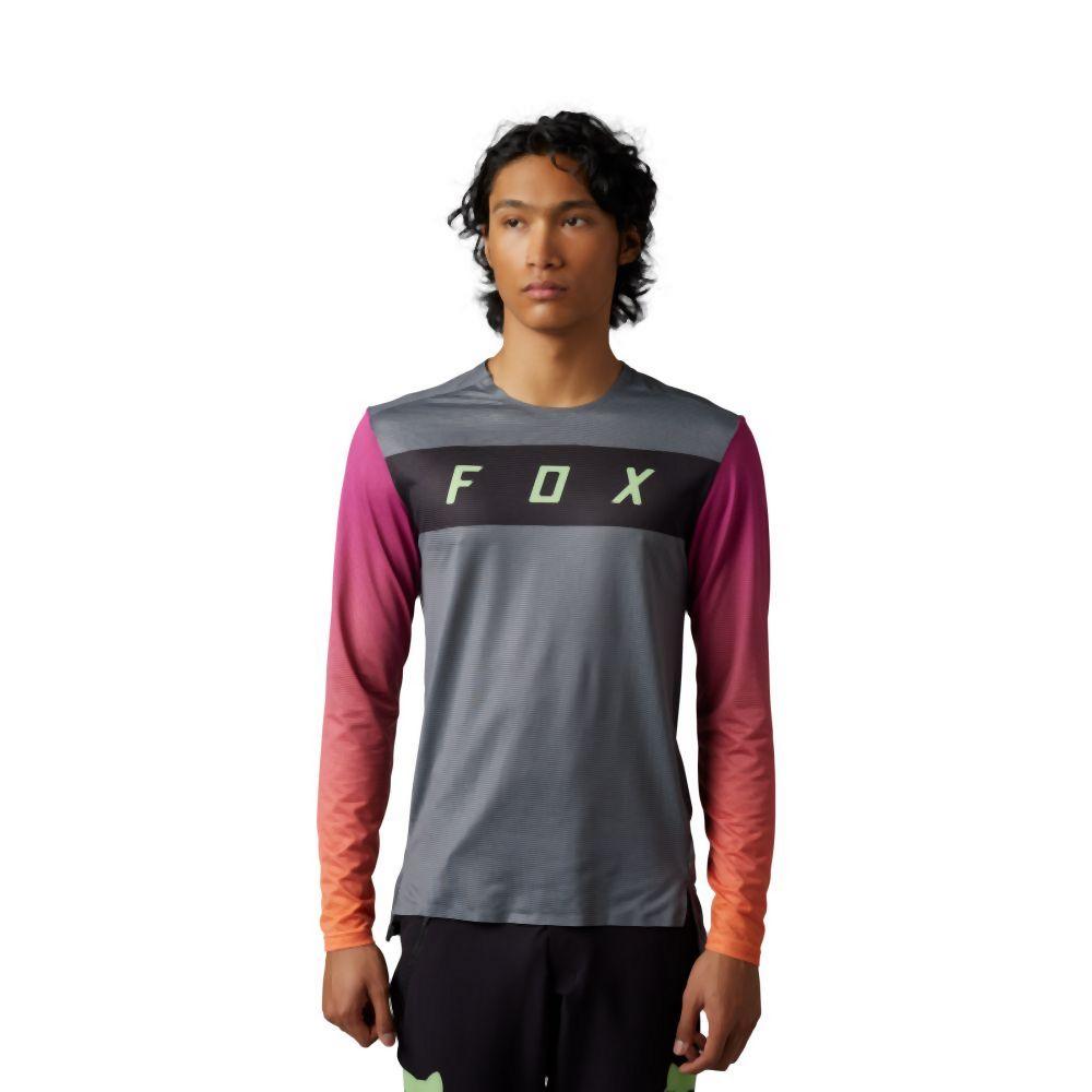 Fox Flexair LS Jersey Arcadia 2023 - Liquid-Life #Wähle Deine Farbe_Pewter
