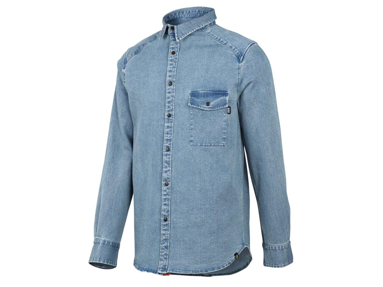IXS Carve Digger Organic Denim Shirt - Liquid-Life #Wähle Deine Farbe_Washed Blue