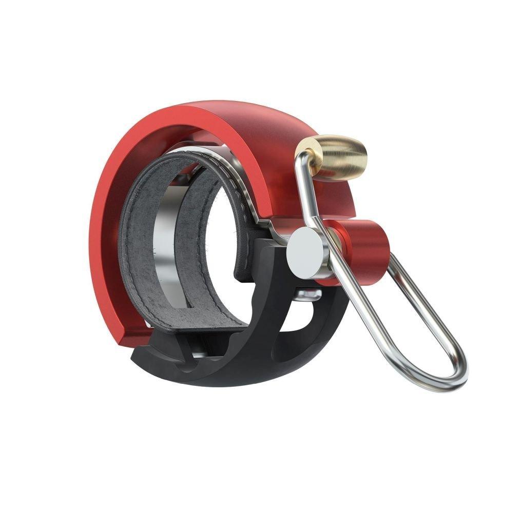 Knog Oi Luxe Fahrradklingel - Liquid-Life #Wähle Deine Farbe_Black/Red