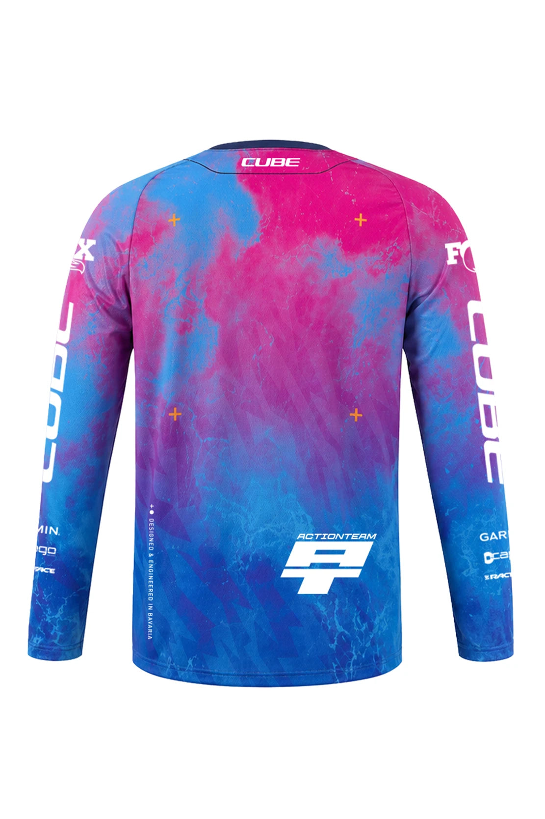 Cube MTB Trikot Rookie X AT langarm - Liquid-Life #Wähle Deine Farbe_blue/pink