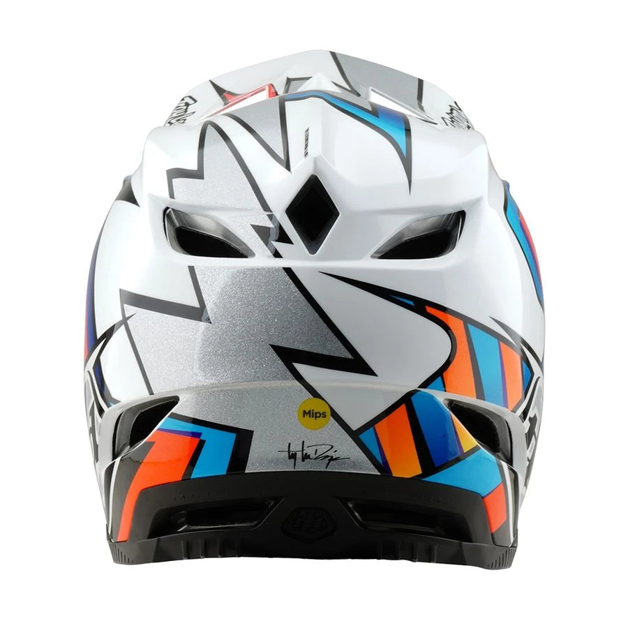 Troy Lee Designs D4 Composite MIPS Helm Frames - Liquid-Life #Wähle Deine Farbe_white/silver