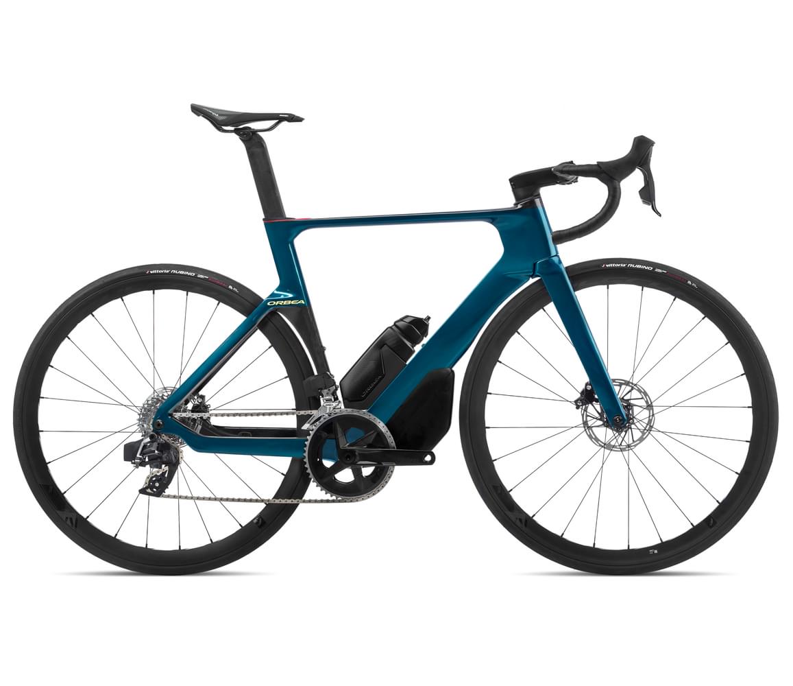 Orbea Orca Aero M31eLTD PWR Borealis Blue - Carbon Raw