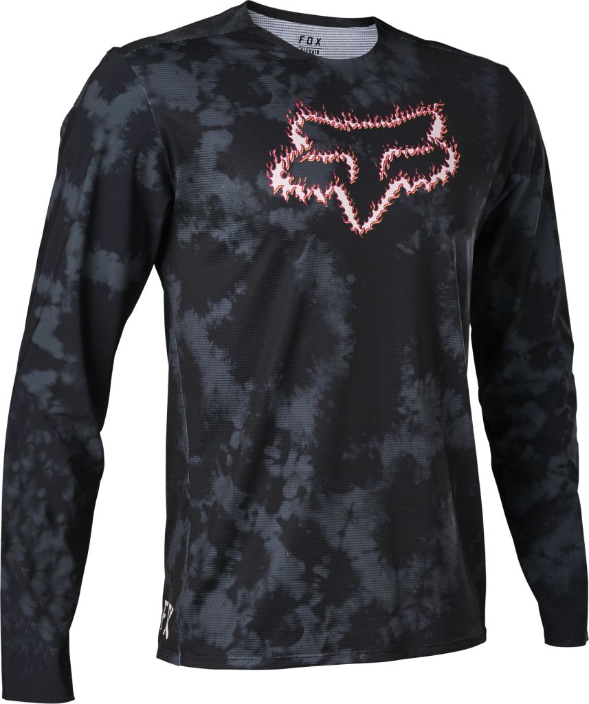 Fox Flexair LS Jersey TS57 - Liquid-Life #Wähle Deine Farbe_Black