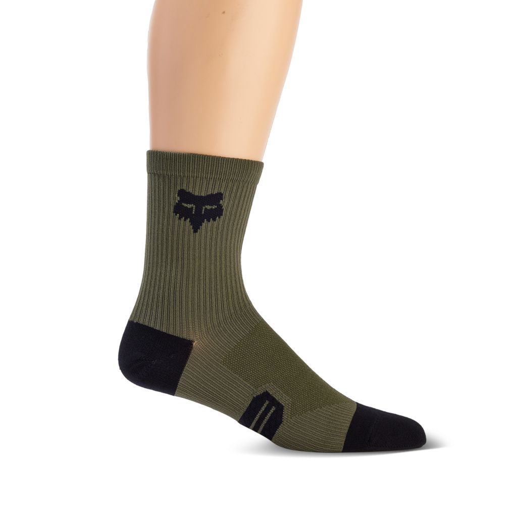 Fox 6" Ranger Sock - Liquid-Life #Wähle Deine Farbe_Olive Green