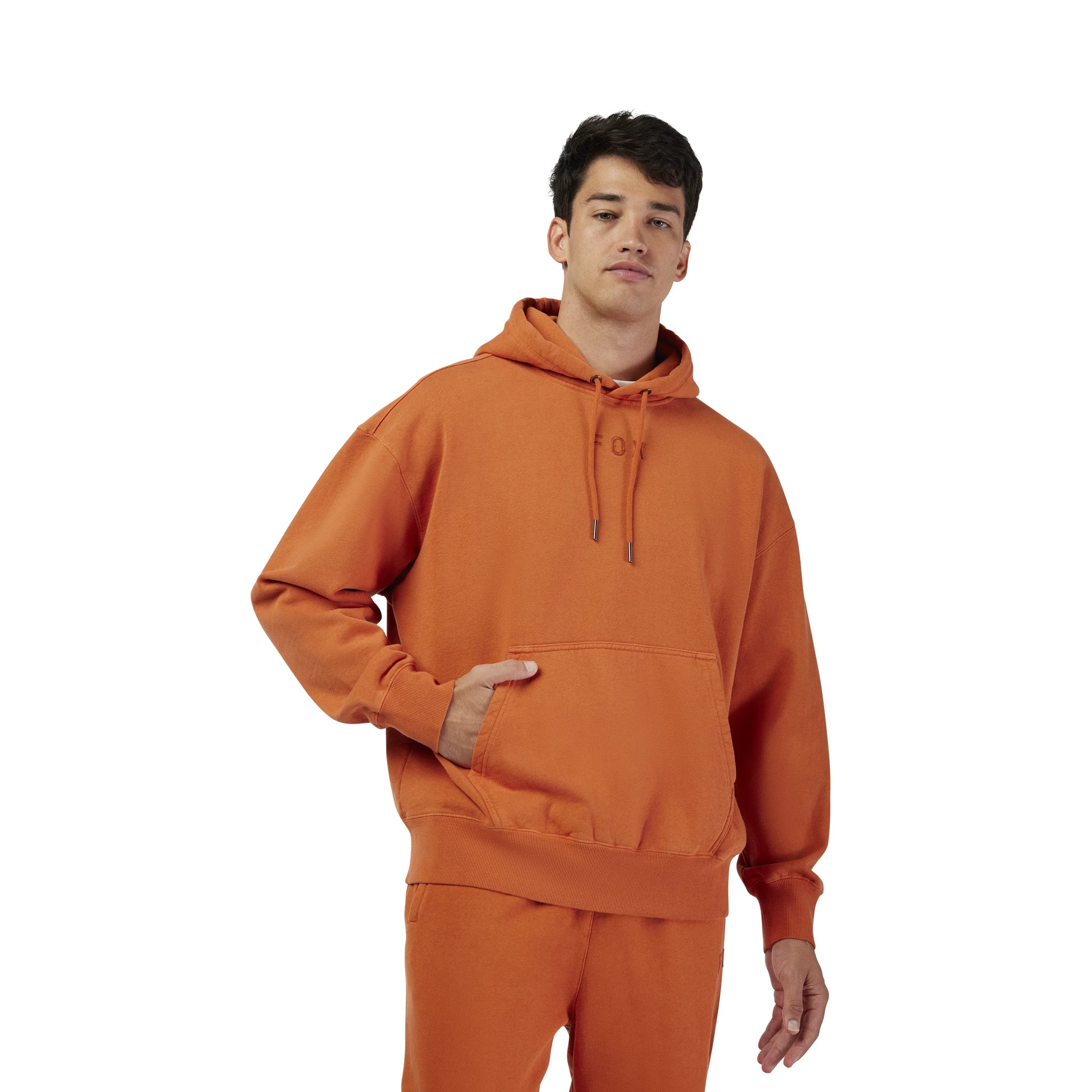 Fox Wordmark Oversized Fleece PO - Liquid-Life #Wähle Deine Farbe_Cognac