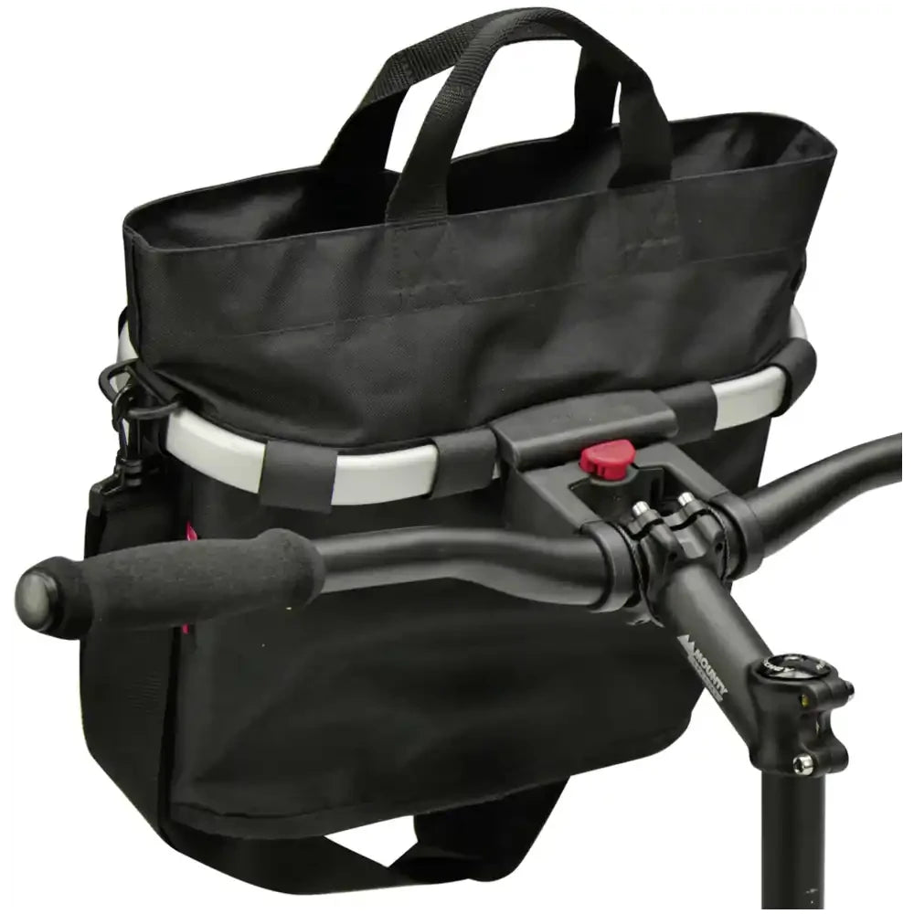 Klickfix Fahrradkorb oval - Liquid-Life #Wähle Deine Farbe_black/silver