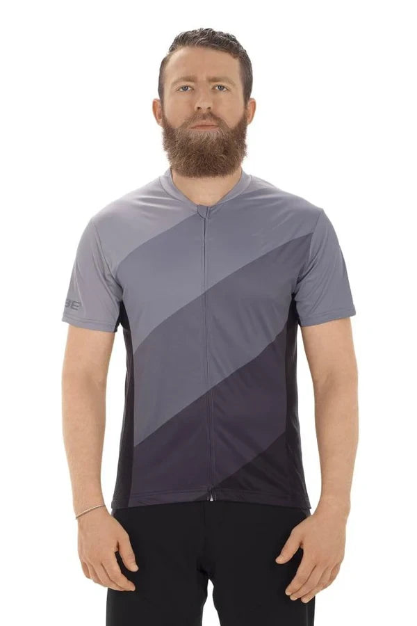 Cube TOUR Trikot Full Zip kurzarm - Liquid-Life #Wähle Deine Farbe_grey pattern