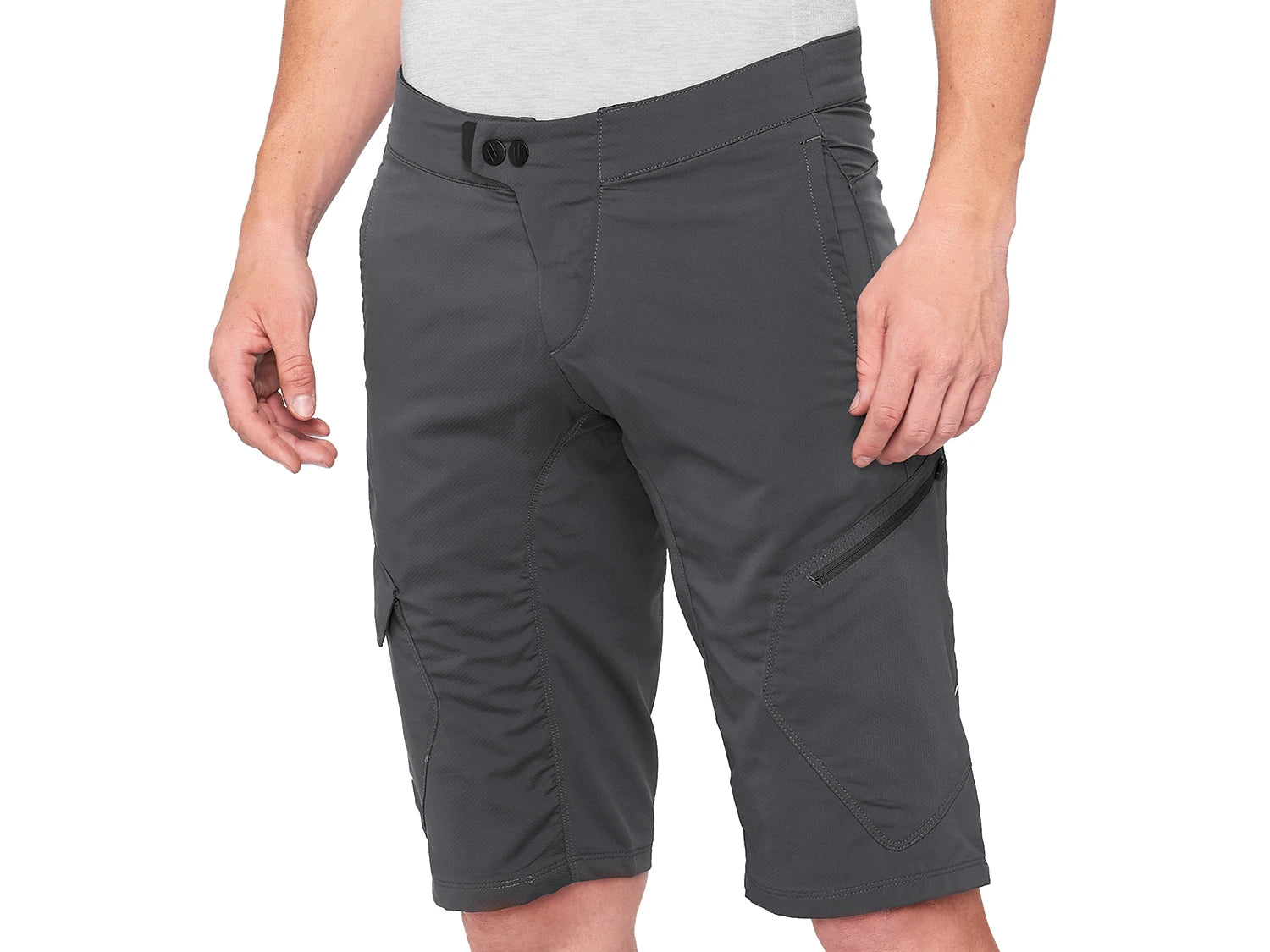 100% Ridecamp Short #Wähle Deine Farbe_Charcoal