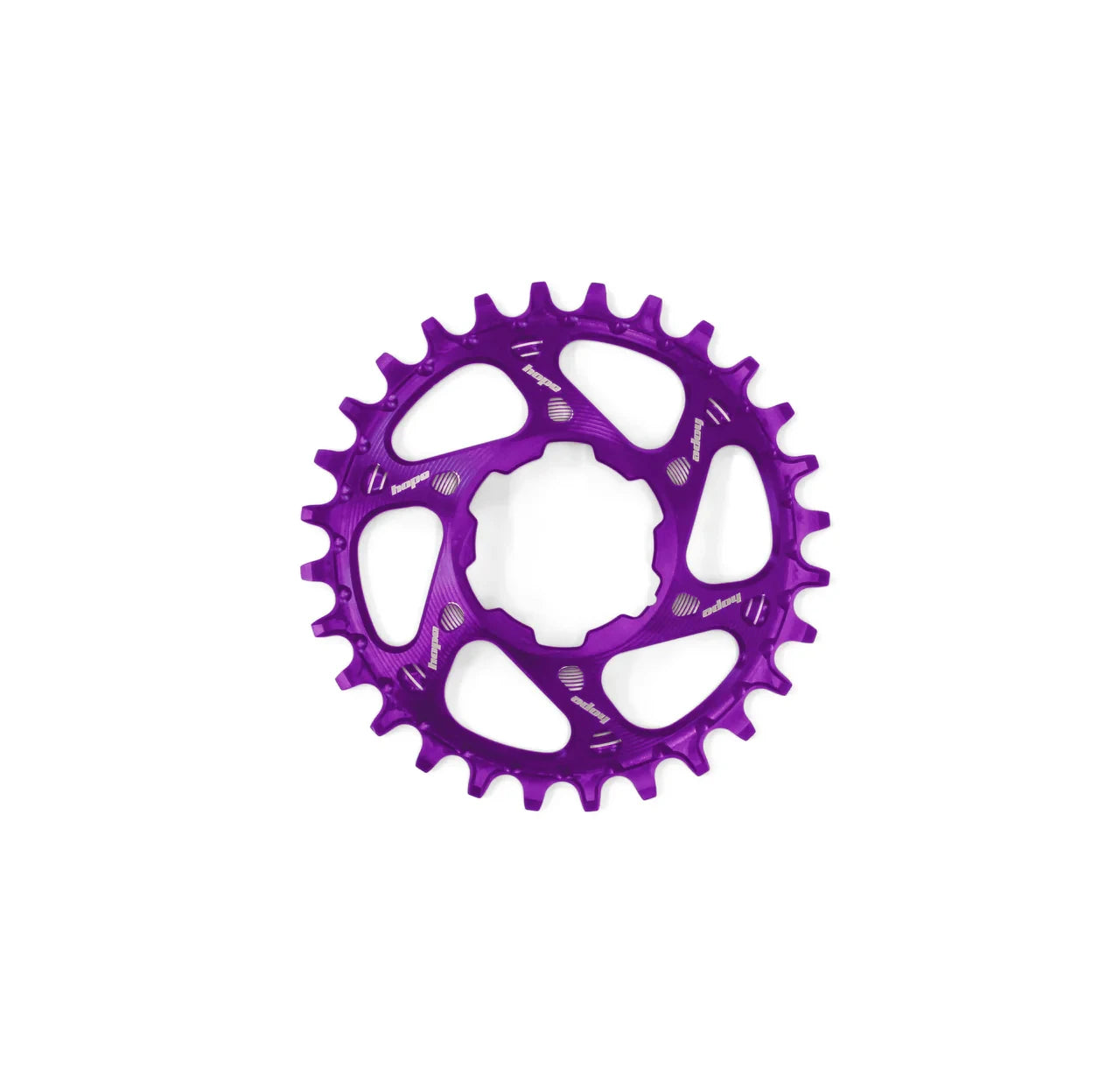HOPE Spiderless Retainer Ring 32T - Liquid-Life #Wähle Deine Farbe_purple