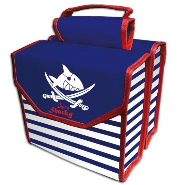 BIKE FASHION Doppelpacktasche Capt`n Sharky - Liquid-Life #Wähle Deine Farbe_blau/weiß/rot