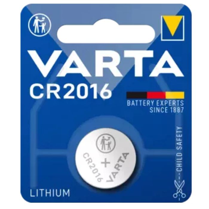 Varta Batterie Knopfzelle CR2016 (3 V, 90 mAh) - Liquid-Life #Wähle Deine Farbe_Silber