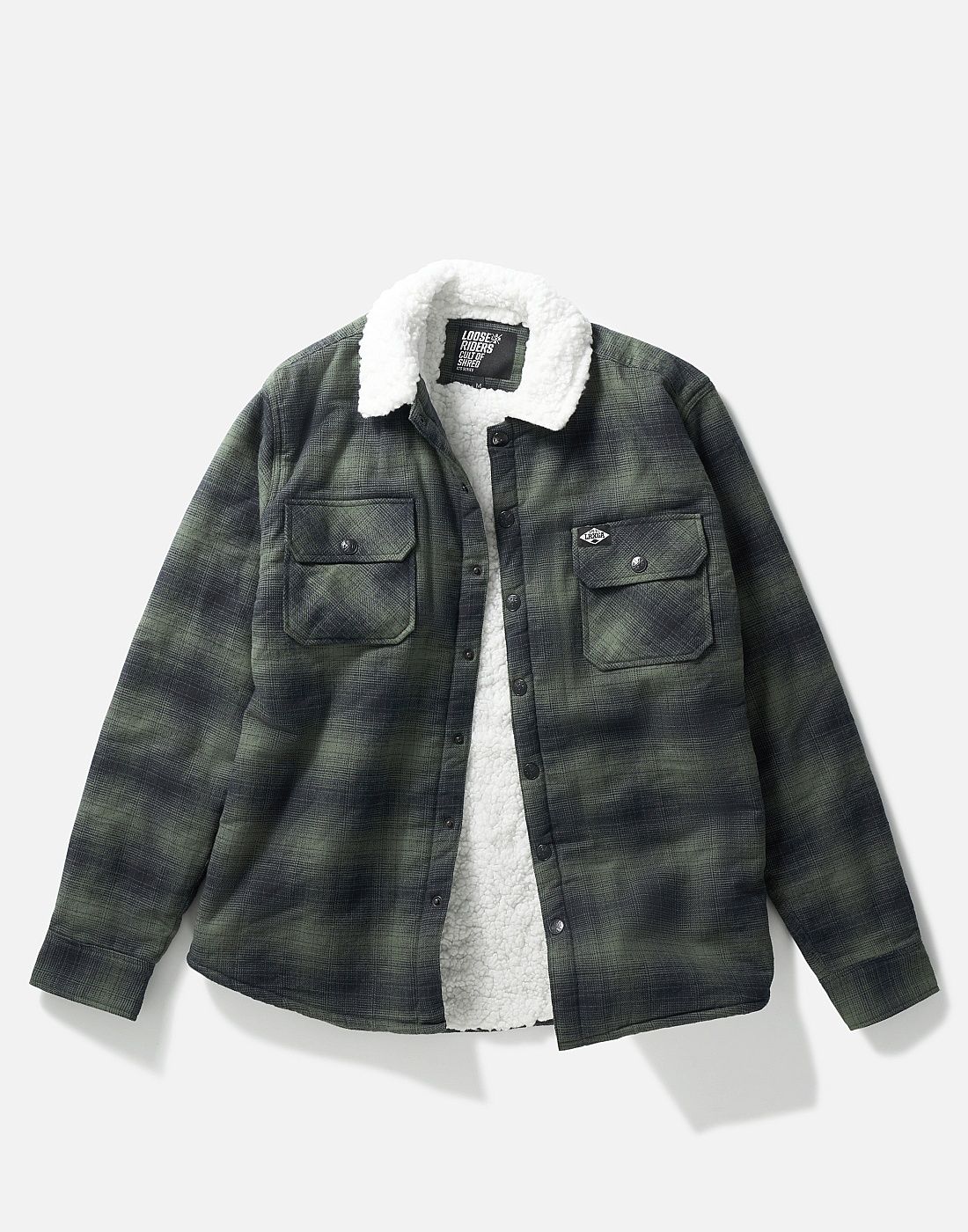 Loose Riders Flanel Jacke - Liquid-Life #Wähle Deine Farbe_Green