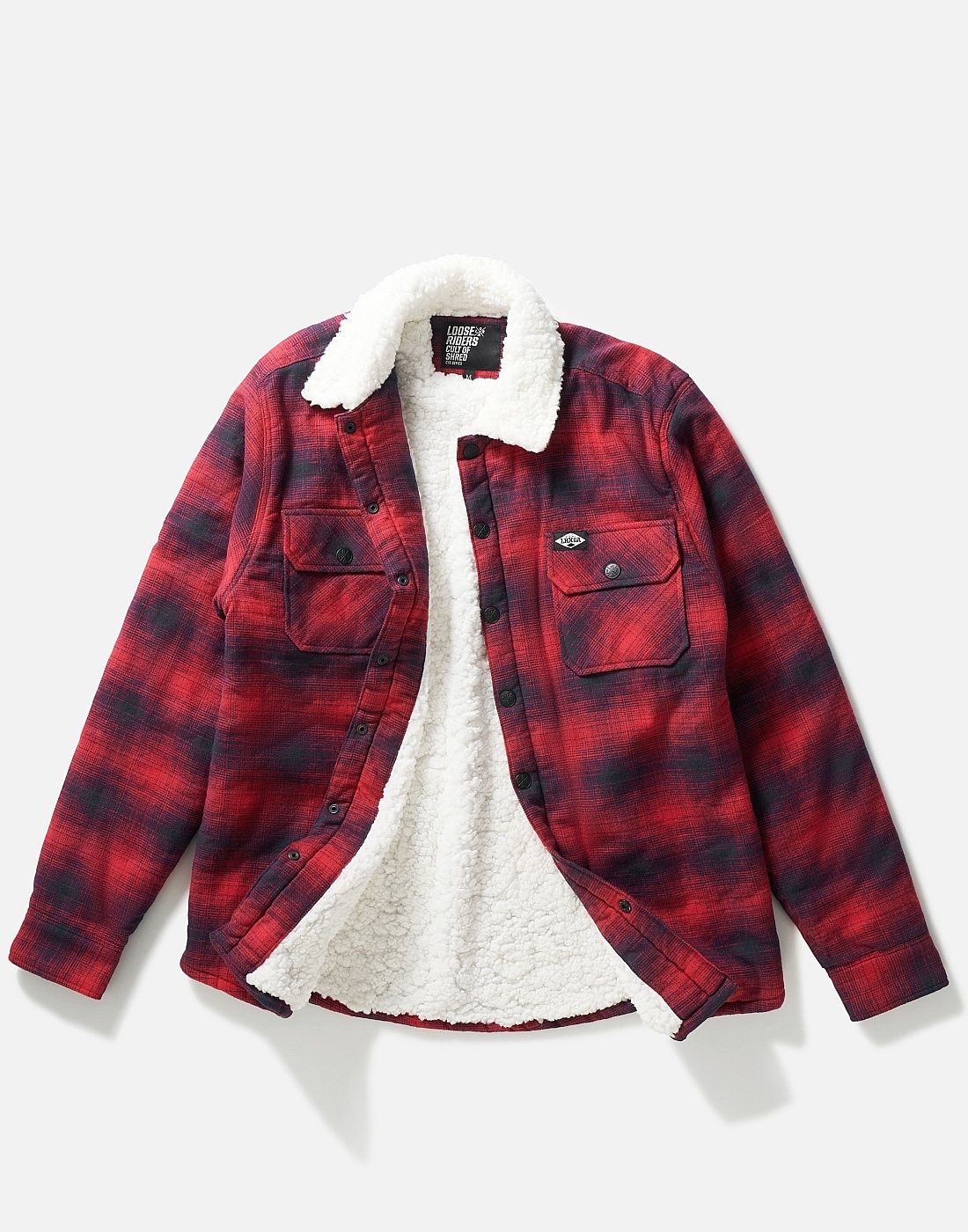Loose Riders Flanel Jacke - Liquid-Life #Wähle Deine Farbe_Red