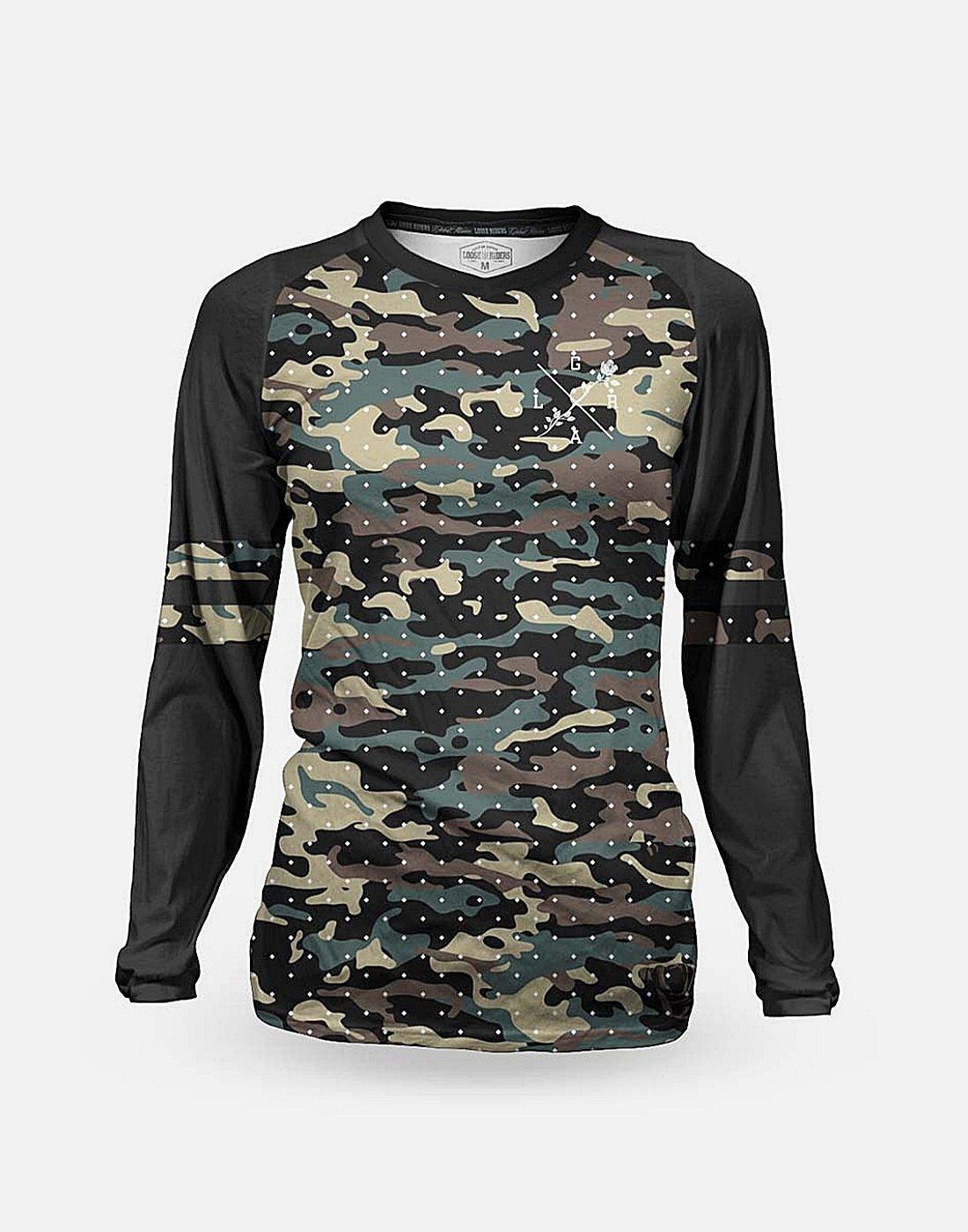 Loose Riders C/S Damen Longsleeve Trikot - Liquid-Life #Wähle Deine Farbe_Varsity Forest
