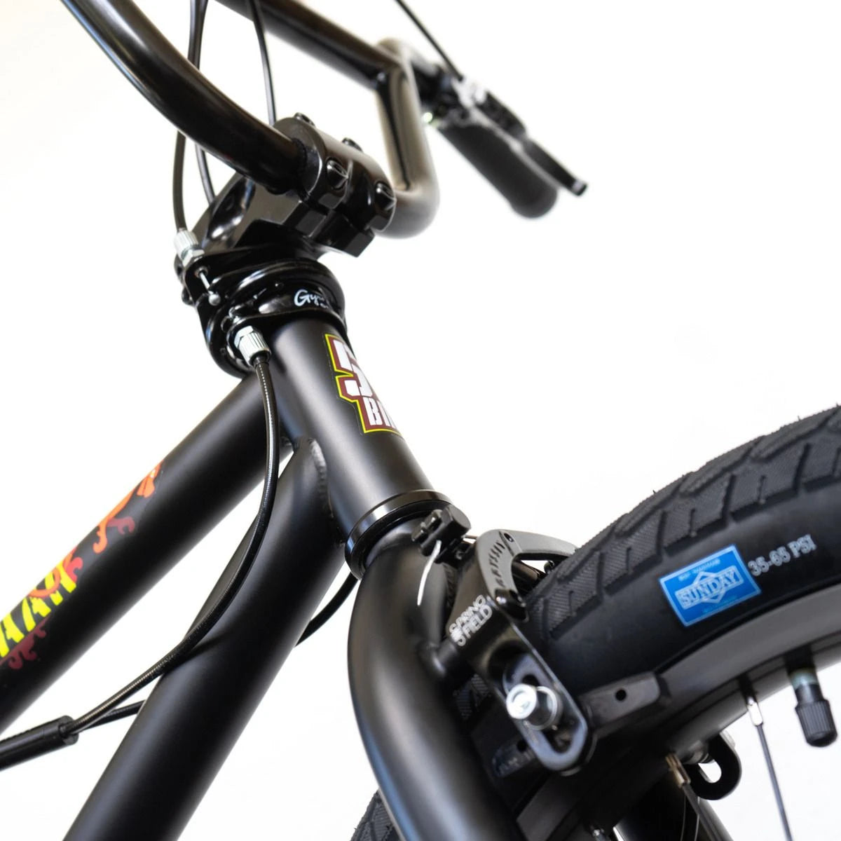 SI BMX Draak mattschwarz