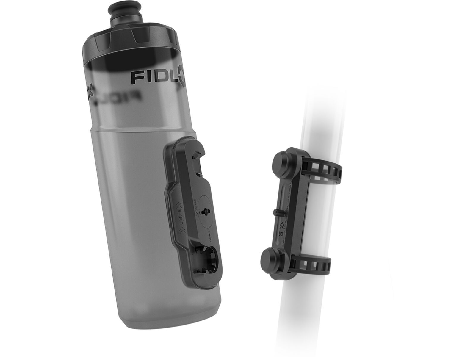 Fidlock TWIST Bottle 600 overmolded + Uni base - Liquid-Life #Wähle Deine Farbe_trans