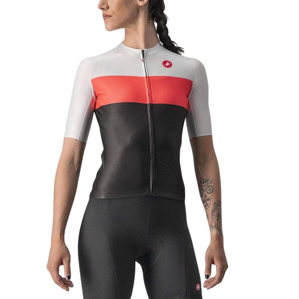 Castelli Aero Pro Damen Jersey - Liquid-Life #Wähle Deine Farbe_Light Black/Brilliant Pink