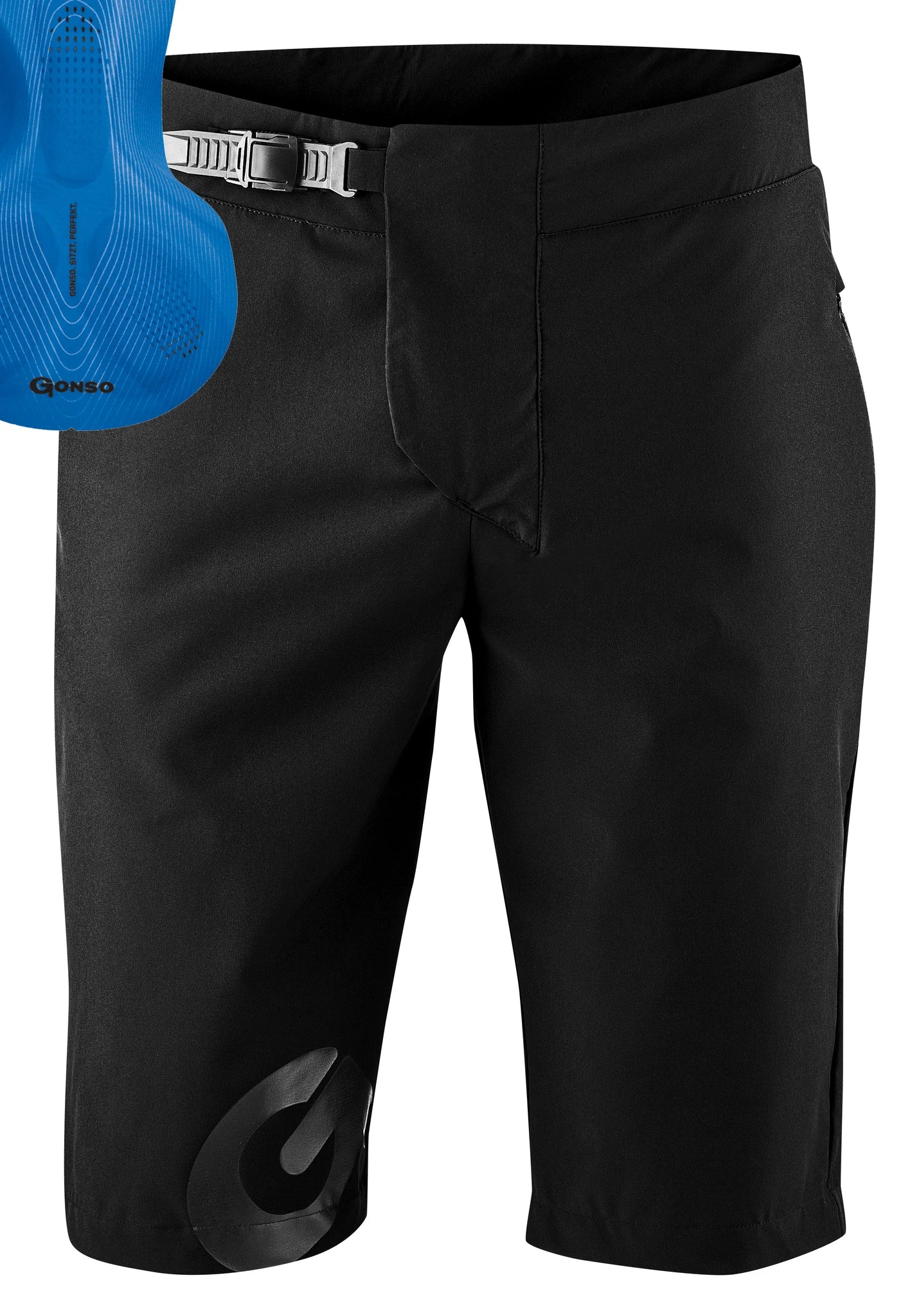 Gonso Sitivo Shorts Bikeshort - Liquid-Life #Wähle Deine Farbe_black/skydiver