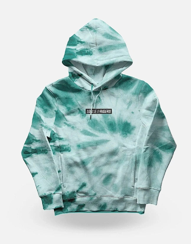 Loose Riders Hoodie - Liquid Life #Wähle Deine Farbe_Tie Dye Teal