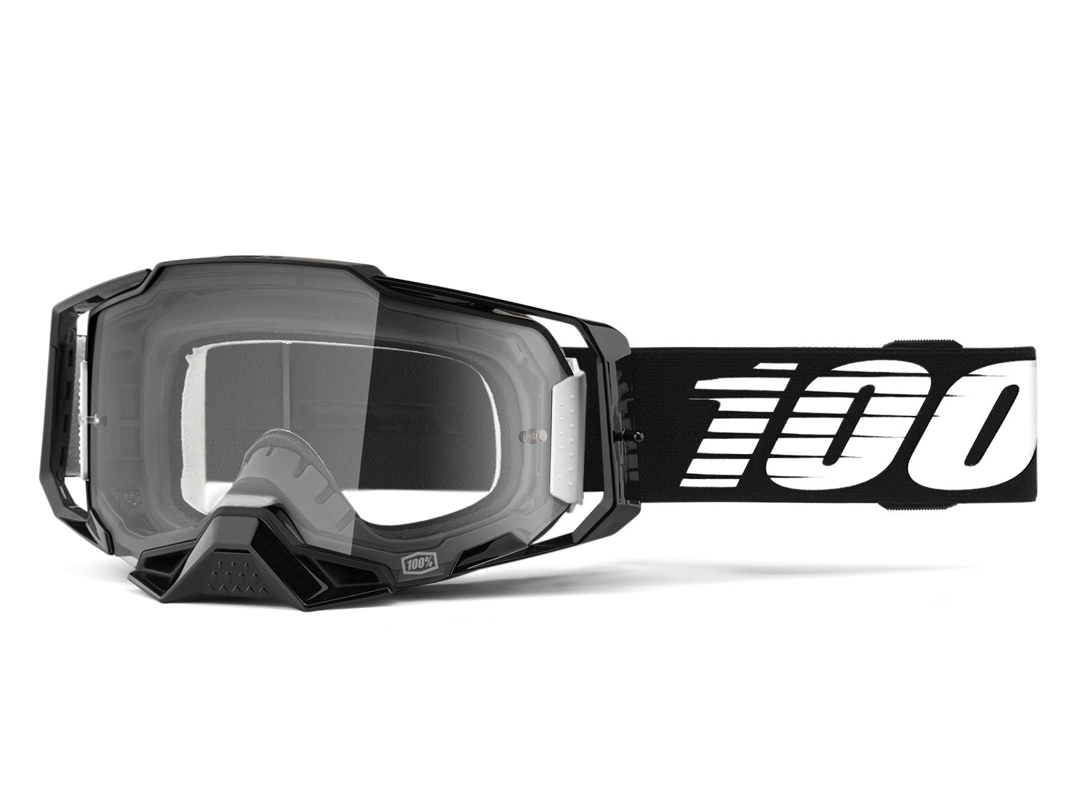 100% Armega Goggle - Clear Lens - Liquid-Life #Wähle Deine Farbe_Black