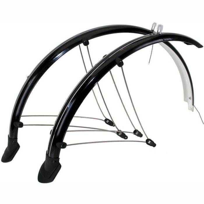 M-Wave RADSCHUTZGARNITUR M-WAVE KUNSTSTOFF 28" 45 MM - Liquid-Life #Wähle Deine Farbe_schwarz