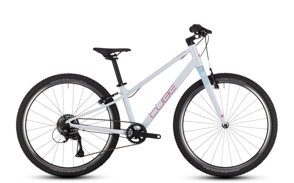 mountainbike pink weiß CUBE Numove 240 flashwhite´n´pink (2024)