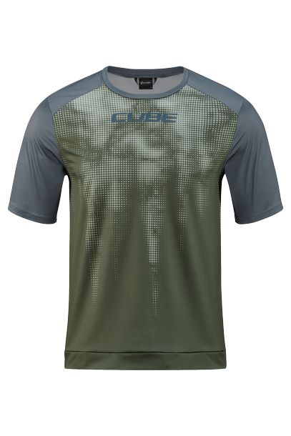 Cube ATX Rundhalstrikot TM kurzarm - Liquid-Life #Wähle Deine Farbe_olive`n`grey