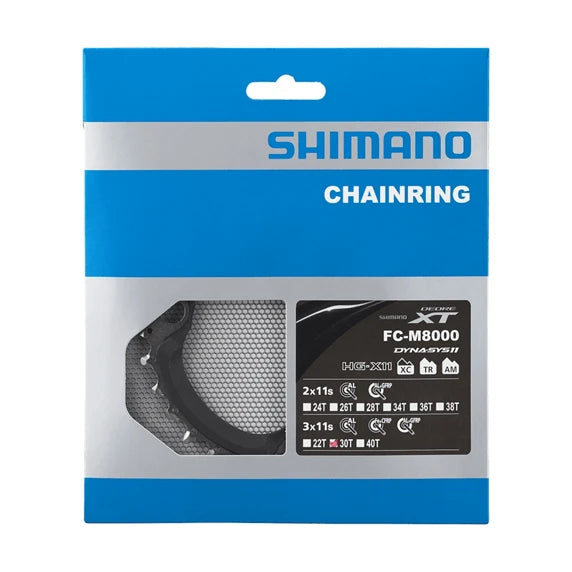 Shimano DEORE XT FC-M8000 3-fach 30 Zähne - Liquid-Life #Wähle Deine Farbe_