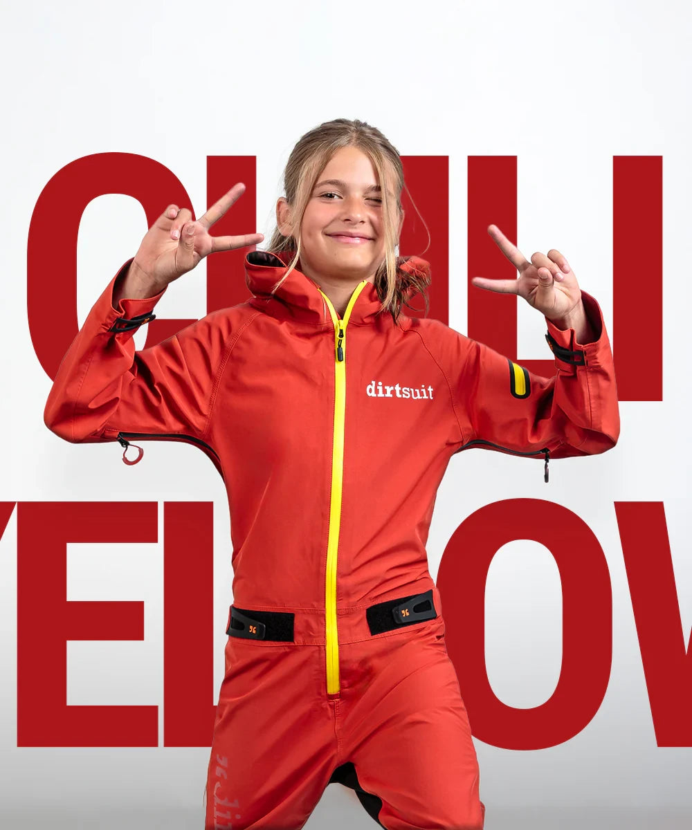 dirtlej dirtsuit kids edition V2.0 - Liquid-Life #Wähle Deine Farbe_chili