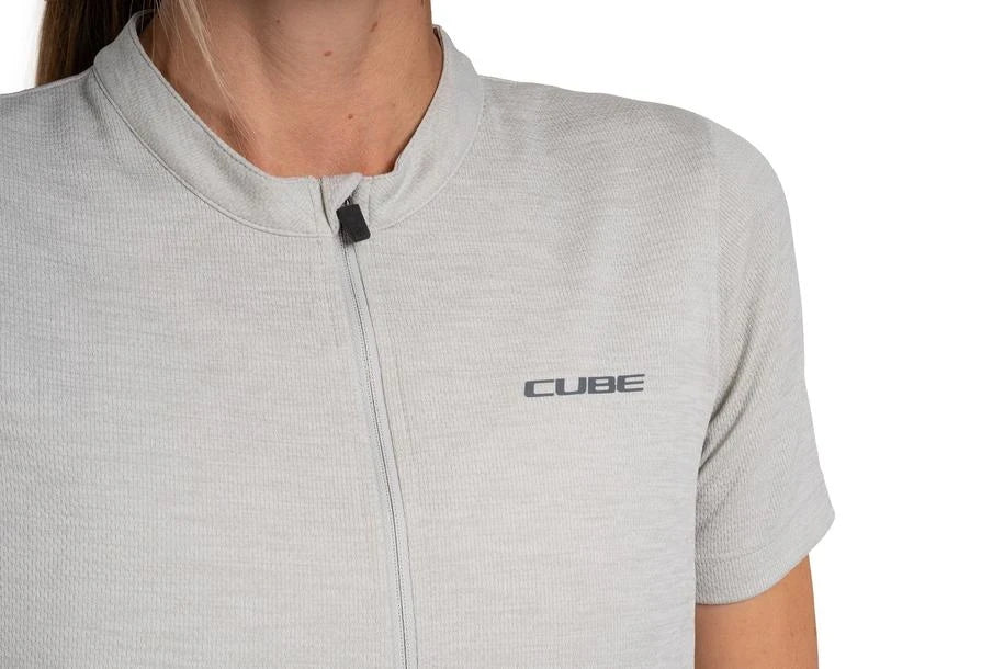 Cube GRAVEL WS Trikot Full Zip CARGO kurzarm - Liquid-Life #Wähle Deine Farbe_grey