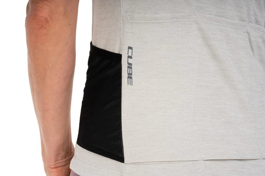 Cube GRAVEL WS Trikot Full Zip CARGO kurzarm - Liquid-Life #Wähle Deine Farbe_grey