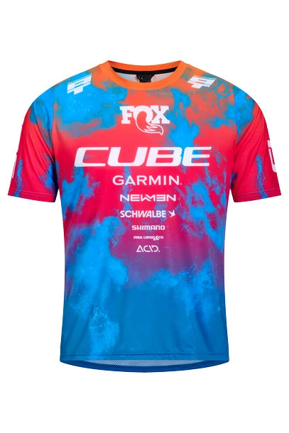 Cube MTB Trikot X Actionteam kurzarm - Liquid-Life #Wähle Deine Farbe_blue´n´pink´n´orange