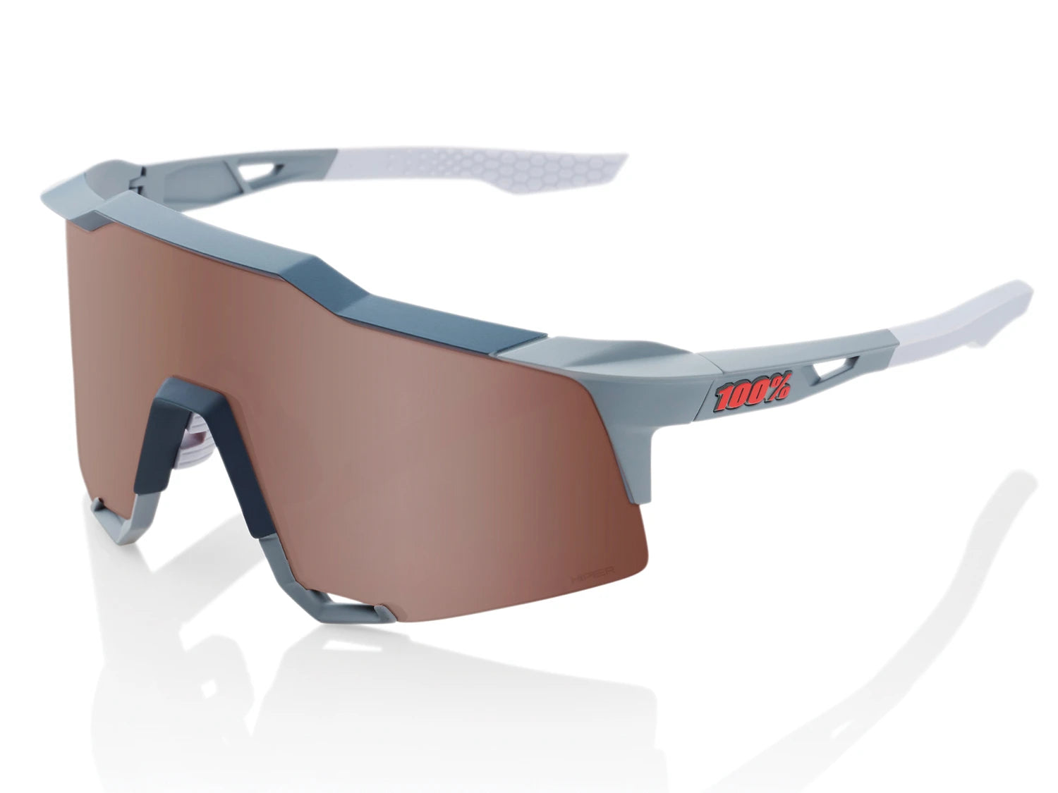 100% Speedcraft - HiPER Mirror Lens - Liquid-Life #Wähle Deine Farbe_S. Tact Stone Grey
