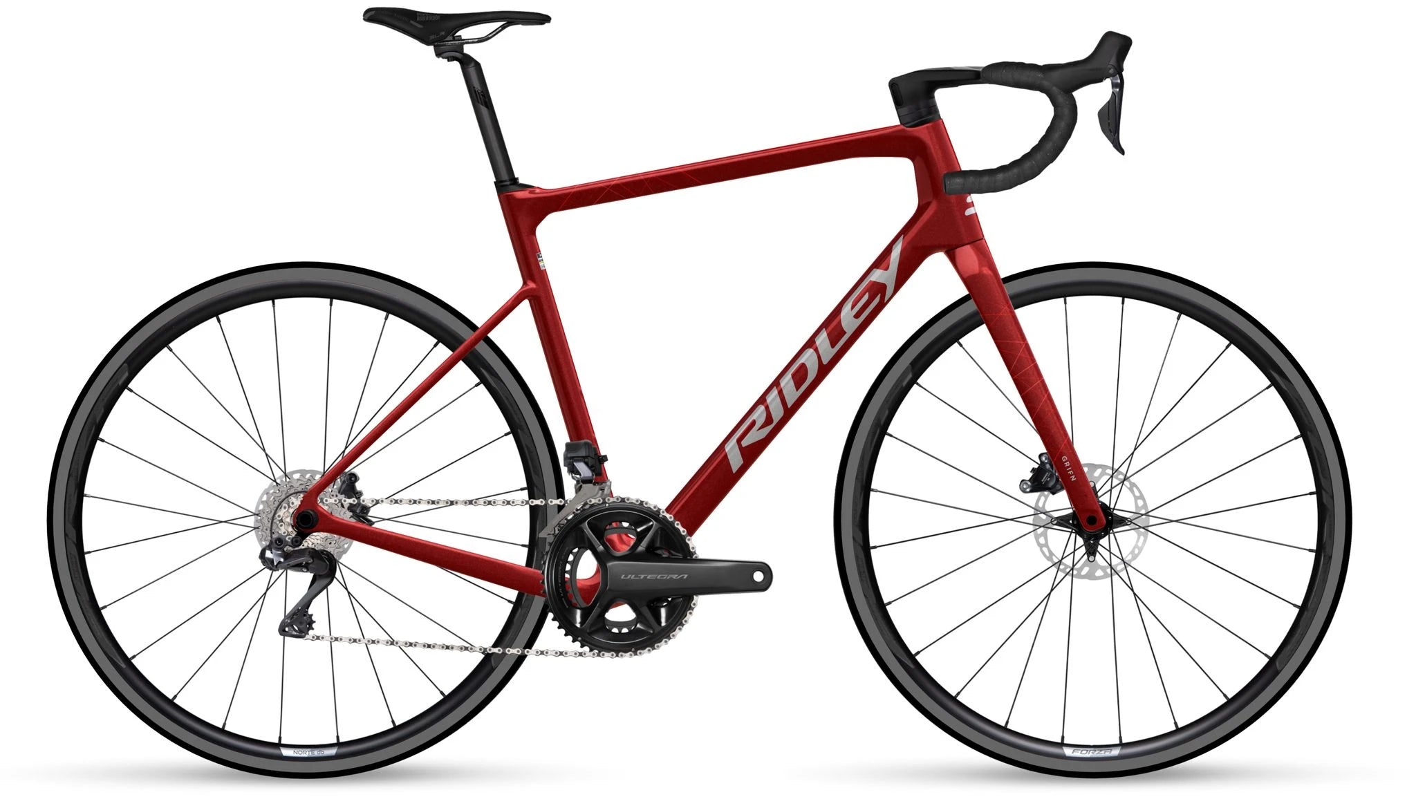 Ridley Grifn 105 DI2 2x12 red / metallic silver 2026