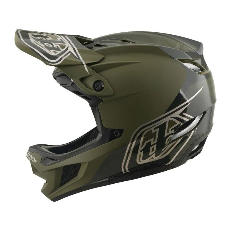 Troy Lee Designs Stage 2 Mips Helm - Liquid-Life #Wähle Deine Farbe_High Viz Army / Charcoal