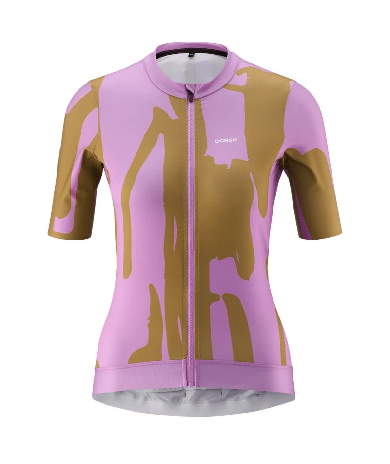 Gonso Print Radtrikot-1/2-FZ Damen - Liquid-Life #Wähle Deine Farbe_wisteria bloom