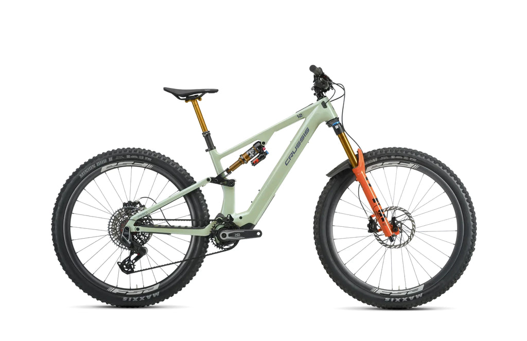 Crussis e-Full 12.11-PRO (600 Wh) silver/green 2026