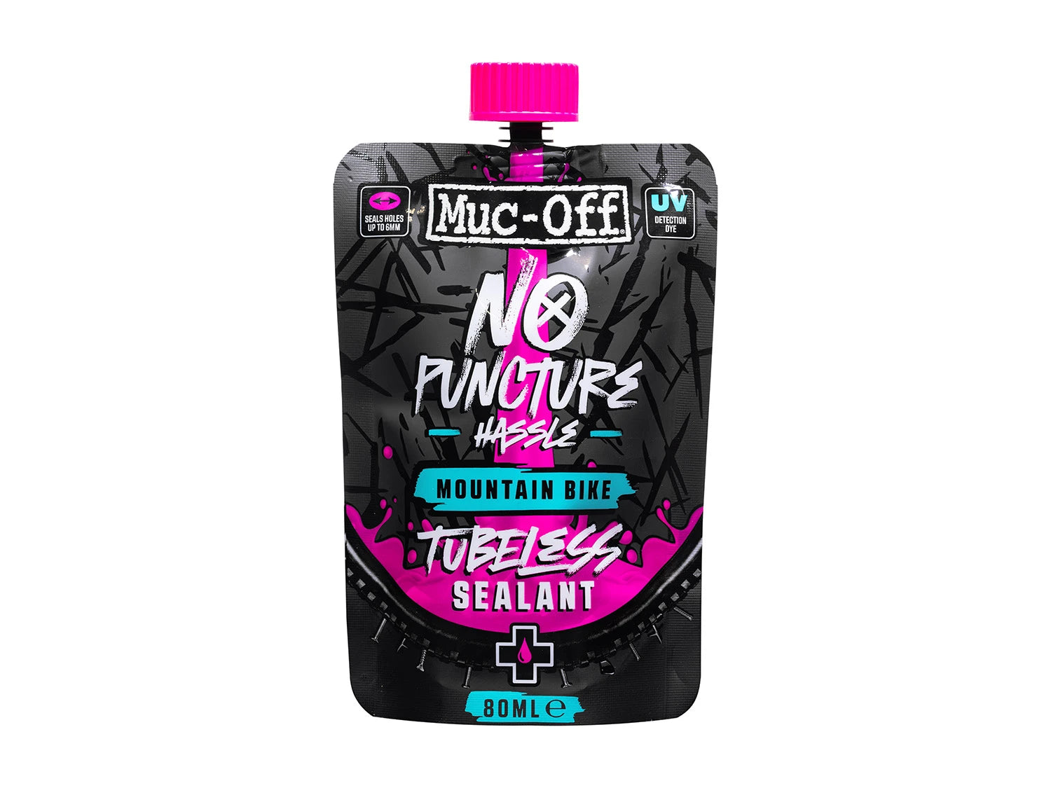 Muc Off MTB Tubeless Sealant 80ml Pouch DE - Liquid-Life #Wähle Deine Farbe_pink