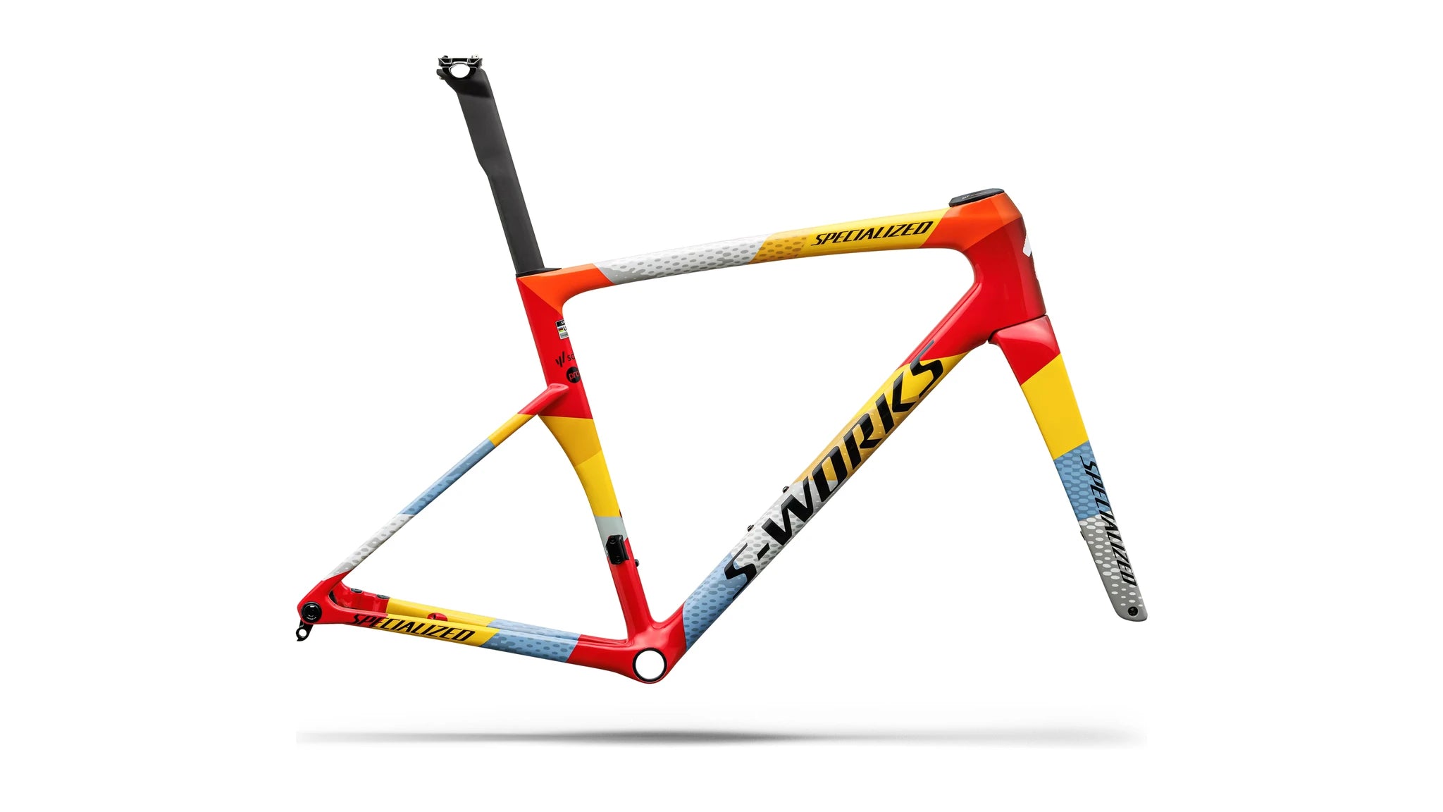 Specialized Tarmac SL9 S-Works Rahmen Team Replica SDWORX Gloss Vivid Red / Yellow / Dolomite Metallic 2027