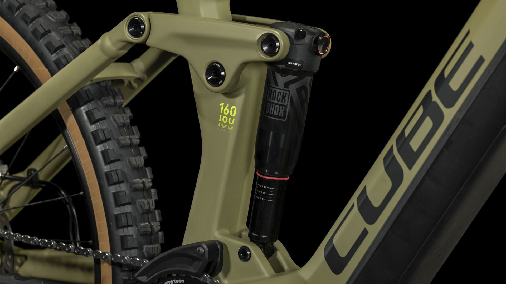 Cube Stereo Hybrid 160 HPC Race 750 olive´n´green