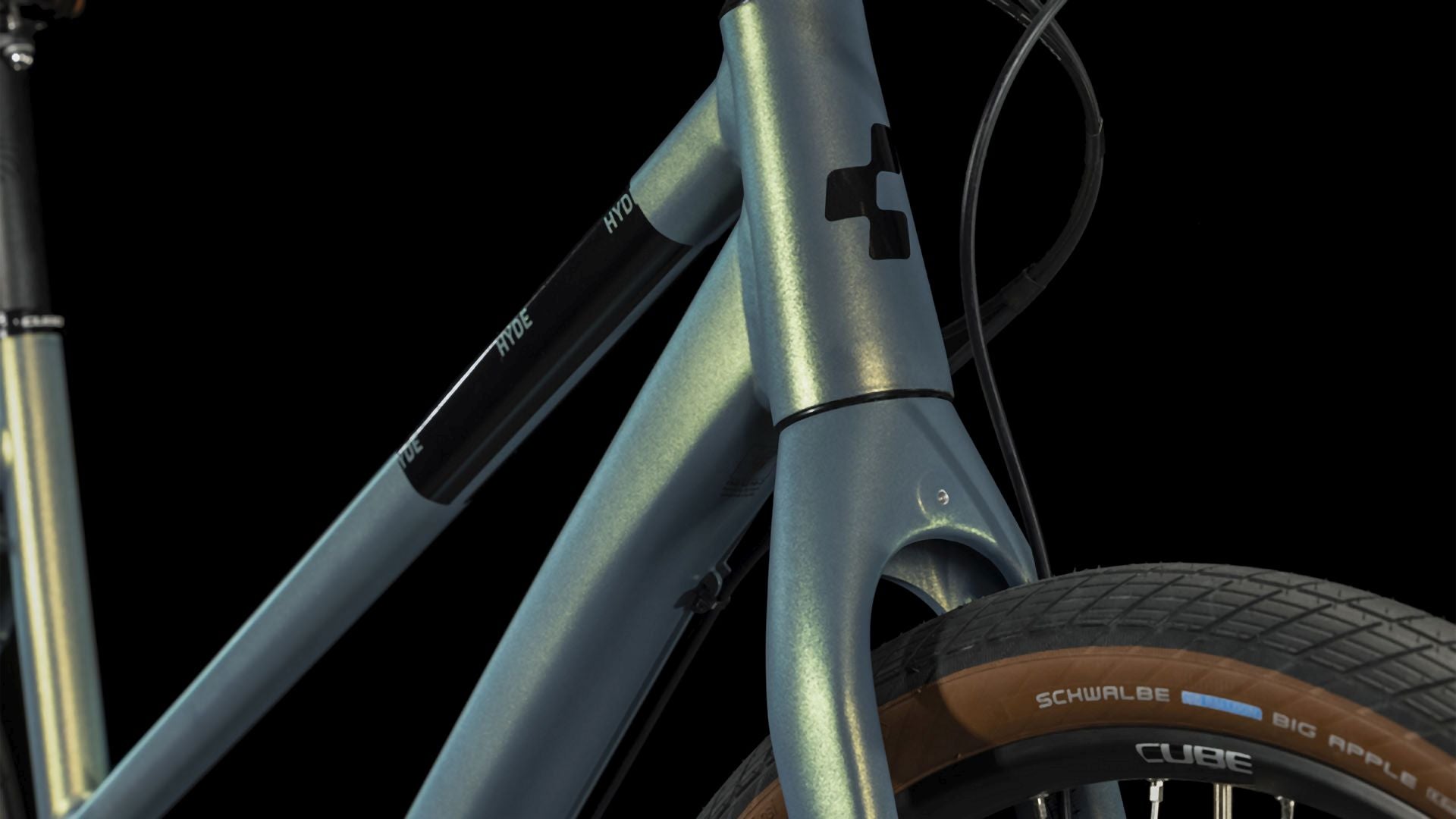 Cube Hyde Pro metalgreen´n´black Trapez